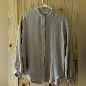 MAX STUDIO nude blouse size SMALL NWT